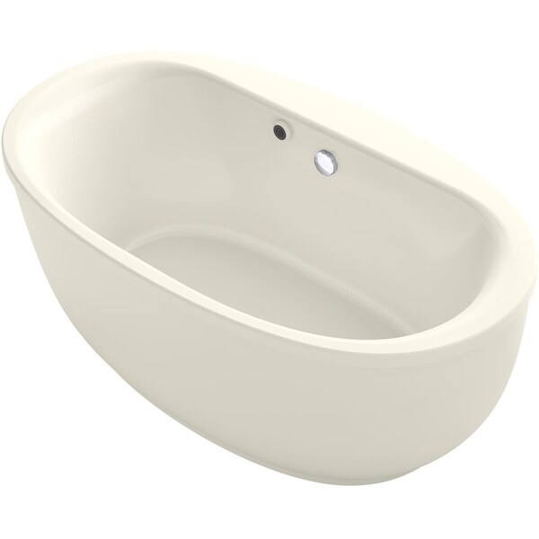 Shop Kohler K6369W1 Sunstruck 651/2" Free Standing Soaking Bathtub